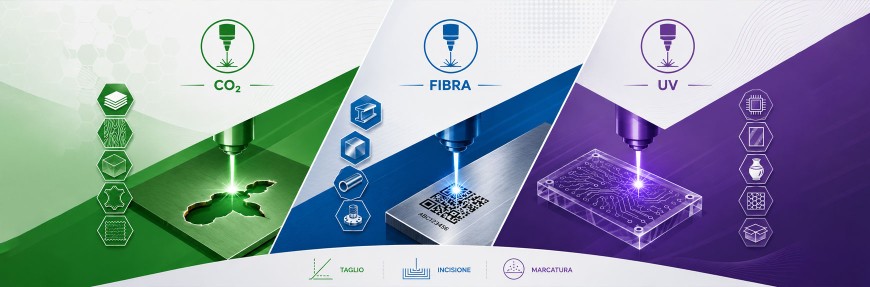 Laser CO₂, Fibra o UV: quale scegliere?